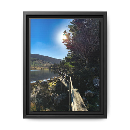 Glanteenassig Trail Matte Canvas, Framed (Multi-color)