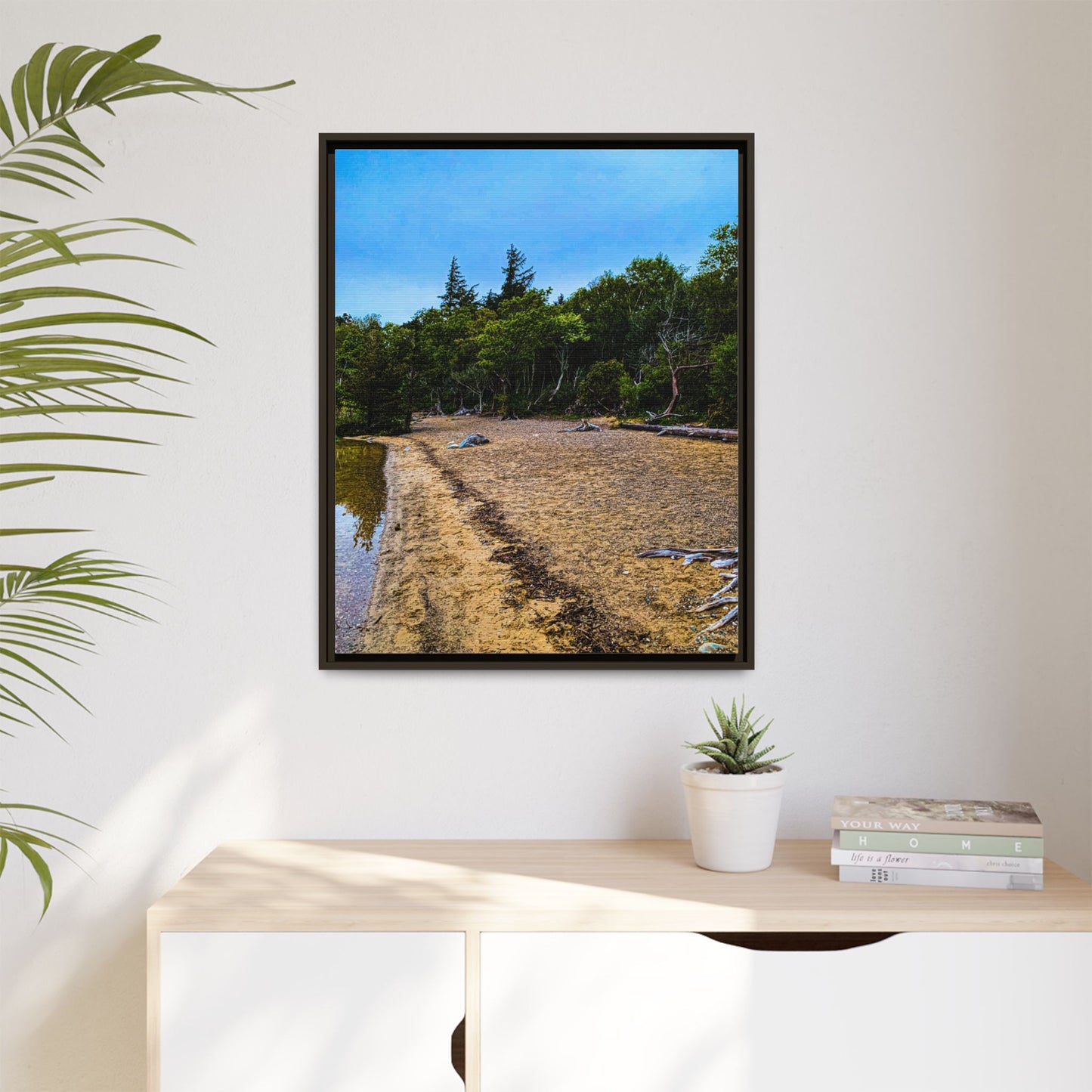 Killarney Beach Matte Canvas, Framed (Multi-color)