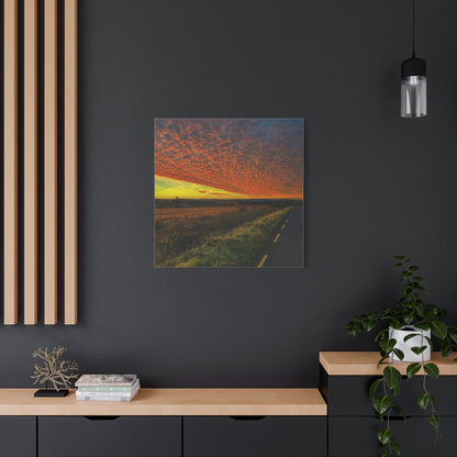 Cloudy Sunset Matte Canvas, Stretched, 1.25"