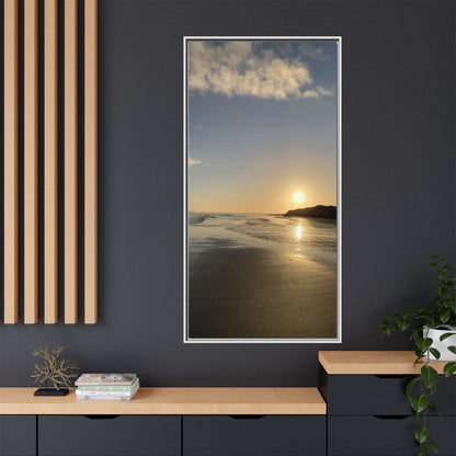 Sunset Matte Canvas, Framed (Multi-color)