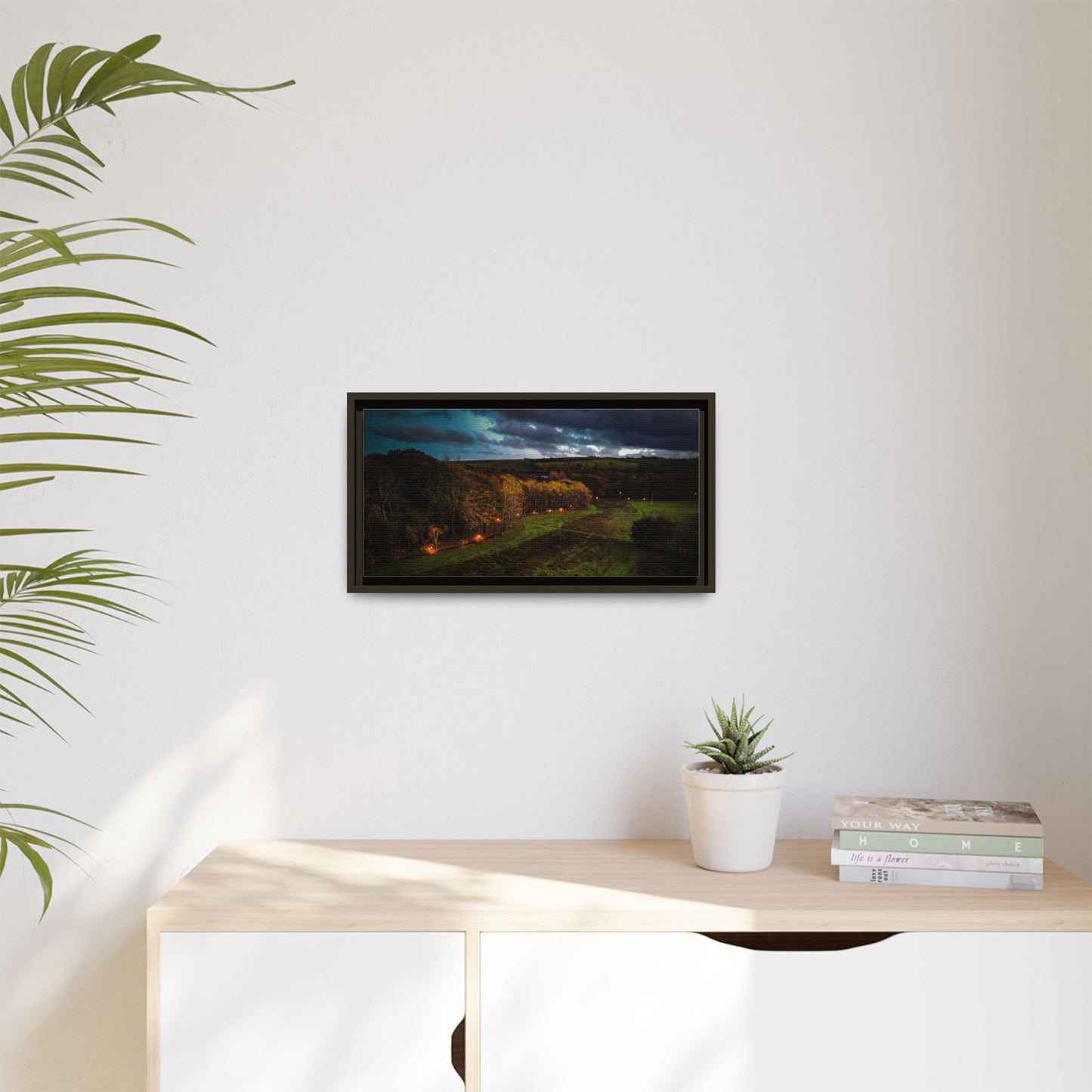 Listowel Town Park Matte Canvas, Framed (Multi-color)