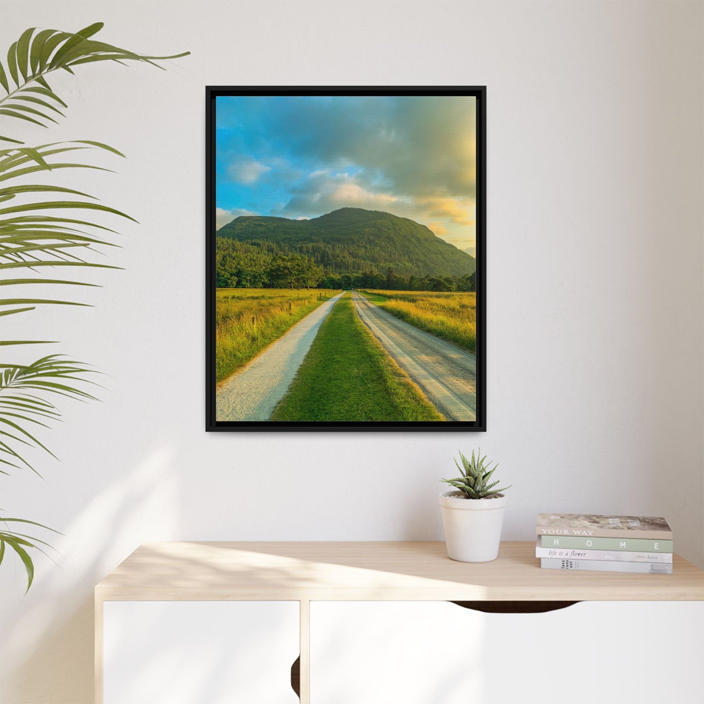 Mountain Torc Matte Canvas, Framed (Multi-color)