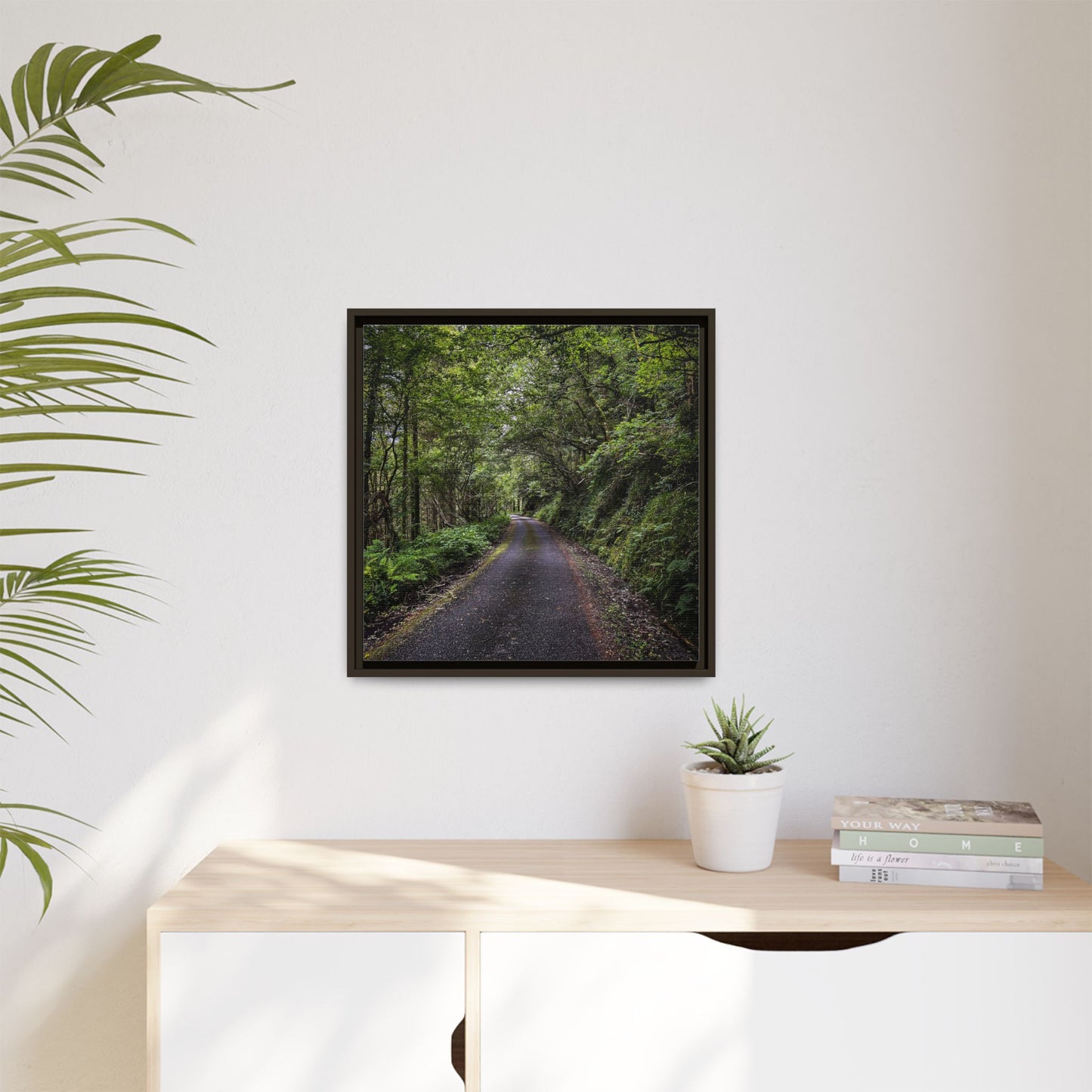 Glanageenty Forest Trail Matte Canvas, Framed (Multi-color)