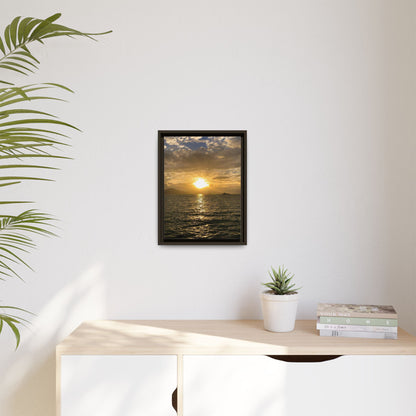 Sunset in Fenit Matte Canvas, Framed (Multi-color)