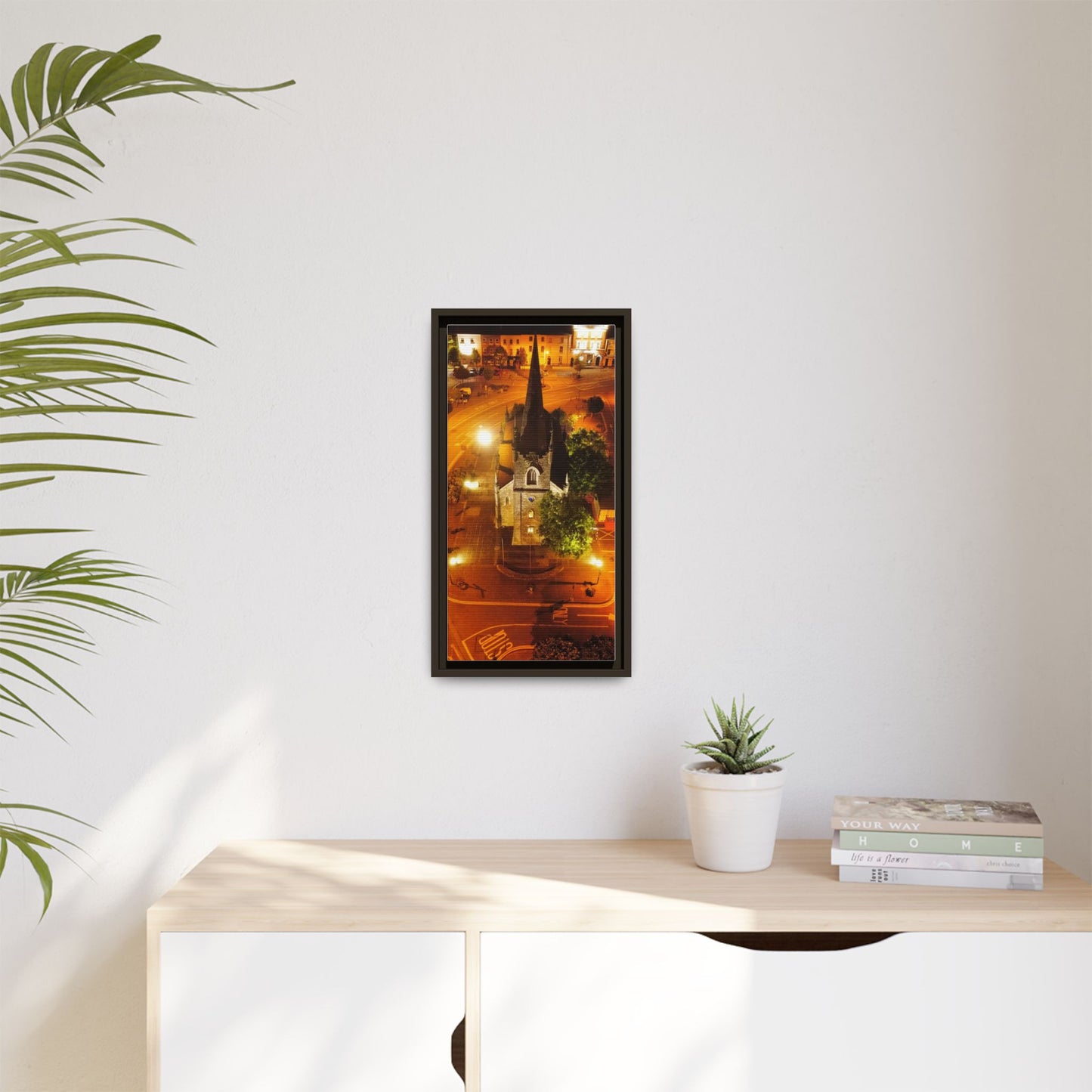 Listowel Church Matte Canvas, Framed (Multi-color)