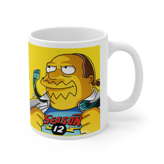 Vibrant Ceramic Coffee Cups - Comic Book Guy Moods Collection, 11oz & 15oz