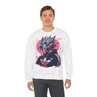 Futuristic Dragon Graphic Crewneck Sweatshirt - Unisex Heavy Blend™ - Perfect for Sci-Fi and Anime Fans