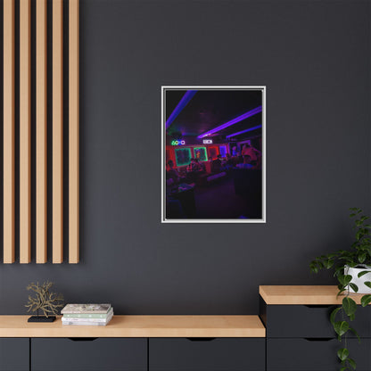 Mermaids Night Club Matte Canvas, Framed (Multi-color)