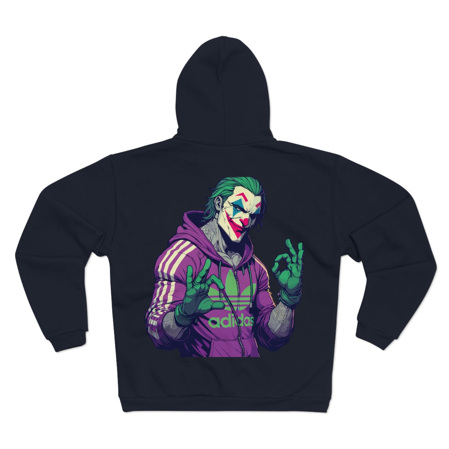 No Pain No Gain Joker Unisex Hooded Zip Sweatshirt