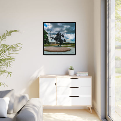 Kaunas Matte Canvas, Framed (Multi-color)