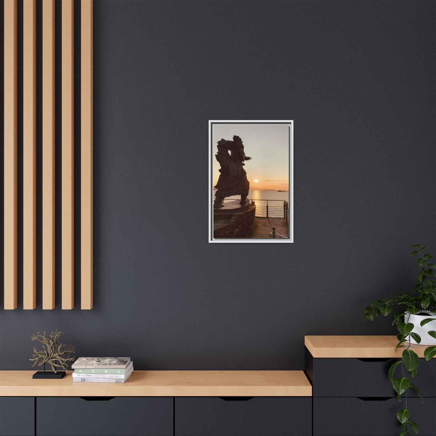 Fenit Matte Canvas, Framed (Multi-color)