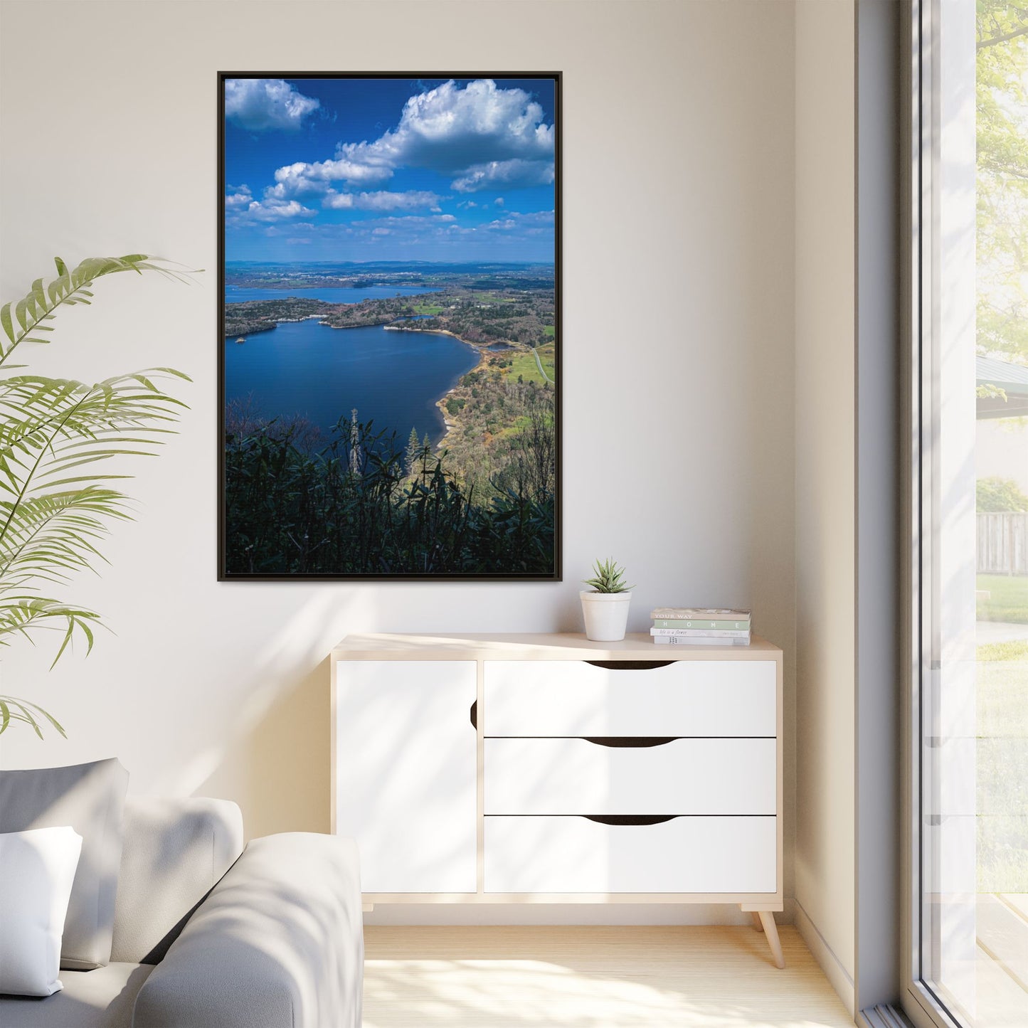 Kuckross Lake Matte Canvas, Framed (Multi-color)
