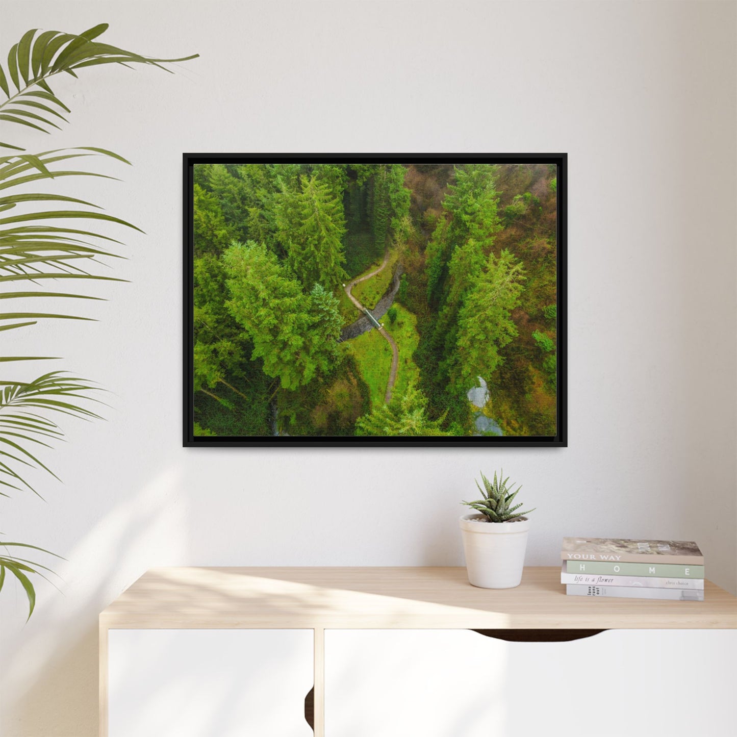 Glanageenty Forest Matte Canvas, Framed (Multi-color)