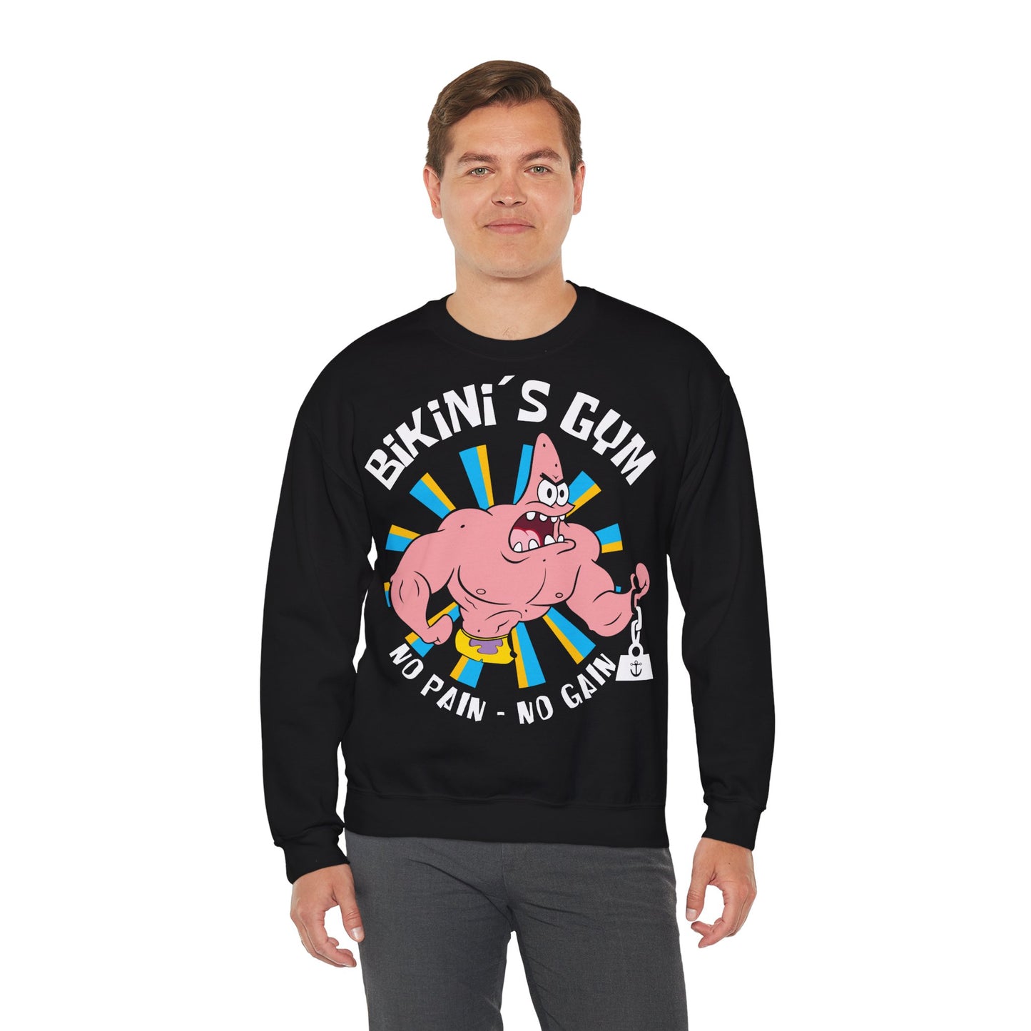 Unisex Heavy Blend™ Crewneck Sweatshirt - Bikini's Gym "No Pain - No Gain"