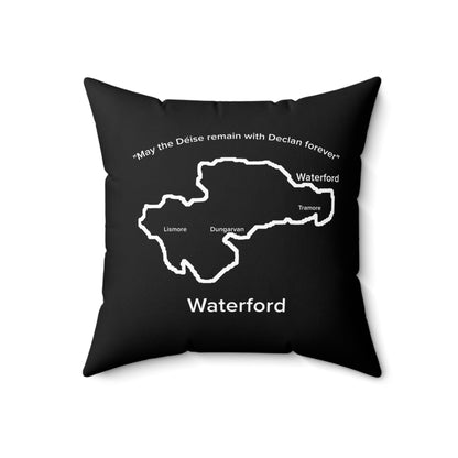 Waterford Spun Polyester Square Pillow Black Edition 4 Sizes