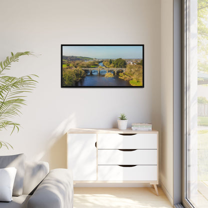 Listowel Bridge Matte Canvas, Framed (Multi-color)