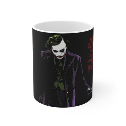 Joker-Themed Ceramic Coffee Mug - 11oz & 15oz - Perfect for Comic Fans & Gift Giving