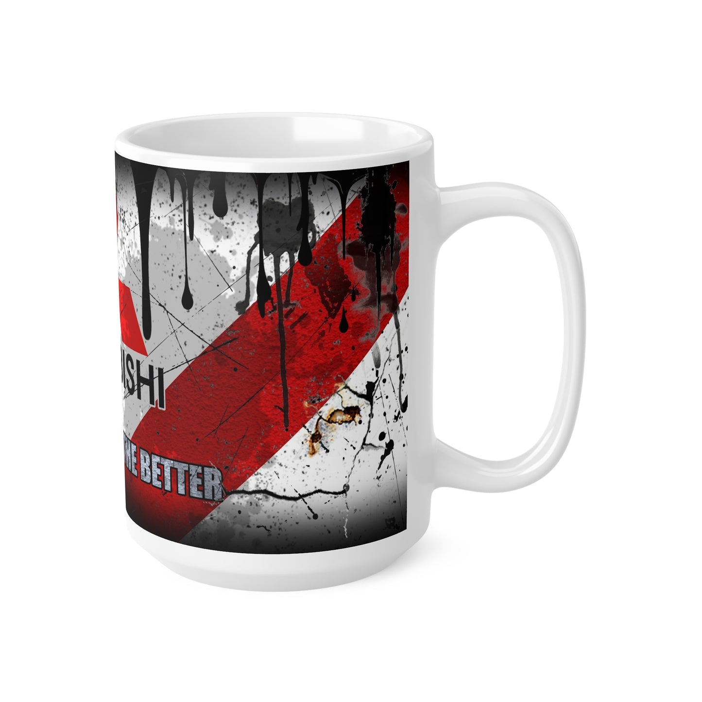 Mitsubishi-Inspired Ceramic Coffee Mug – 11oz & 15oz – Ideal for Car Enthusiasts