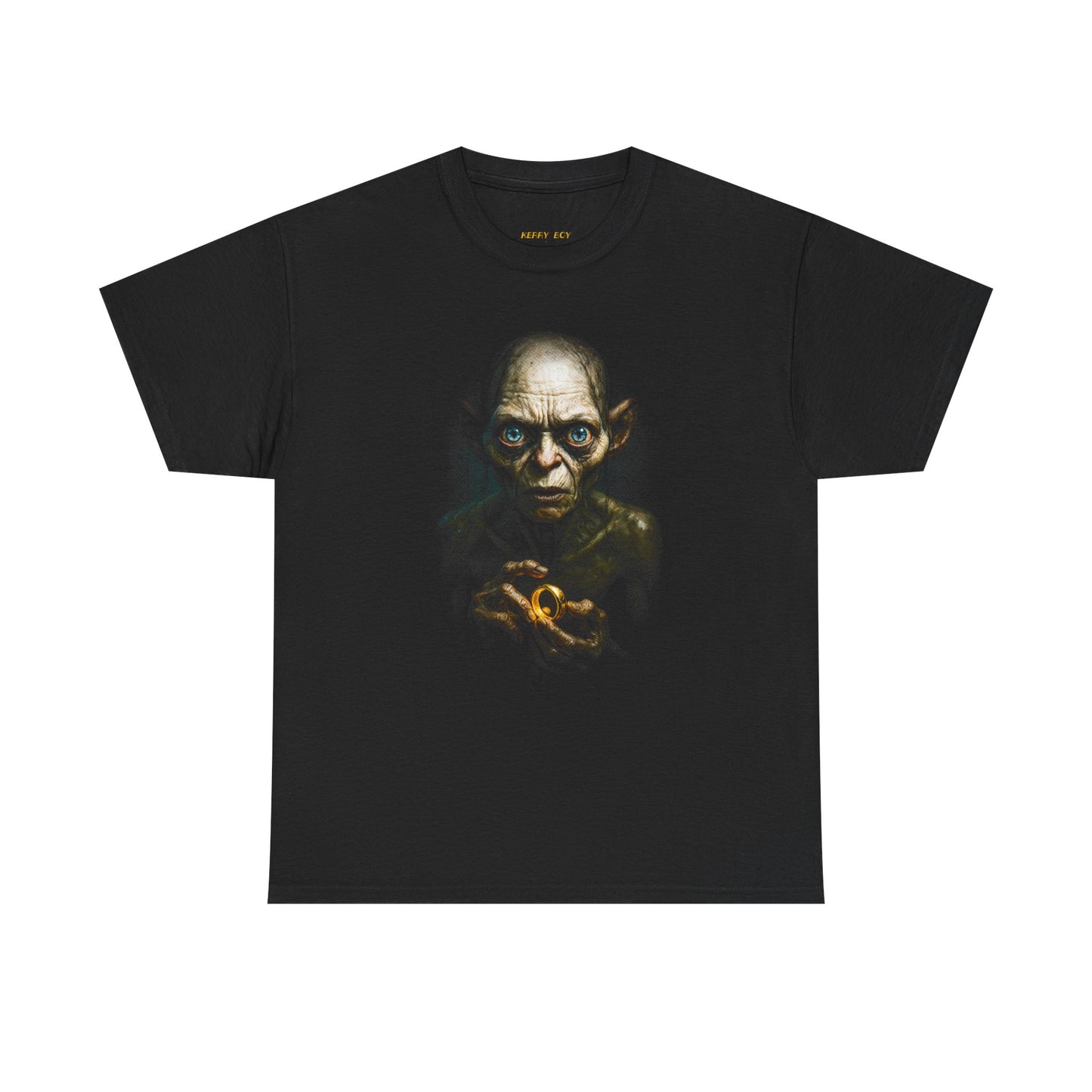 Gollum Portrait T-Shirt — 'My Precious' Dark Fantasy Tee