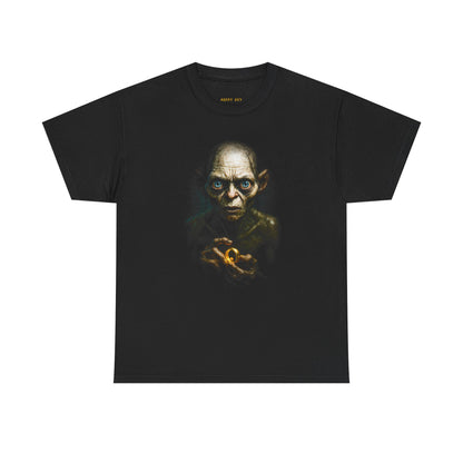 Gollum Portrait T-Shirt — 'My Precious' Dark Fantasy Tee