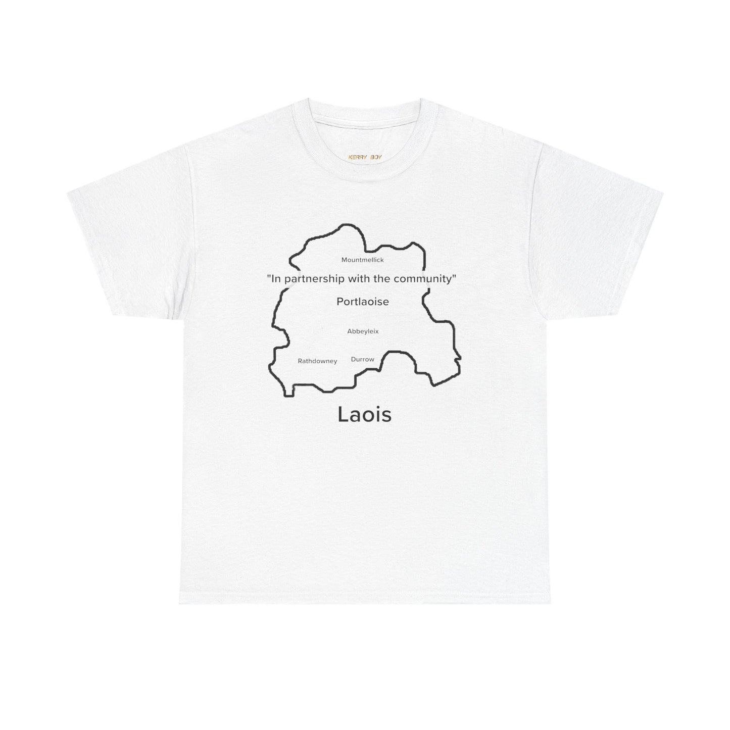 Laois Unisex Heavy Cotton Tee White Edition
