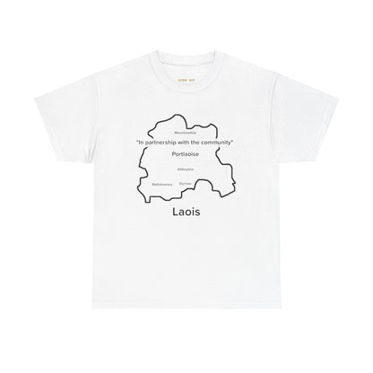 Laois Unisex Heavy Cotton Tee White Edition