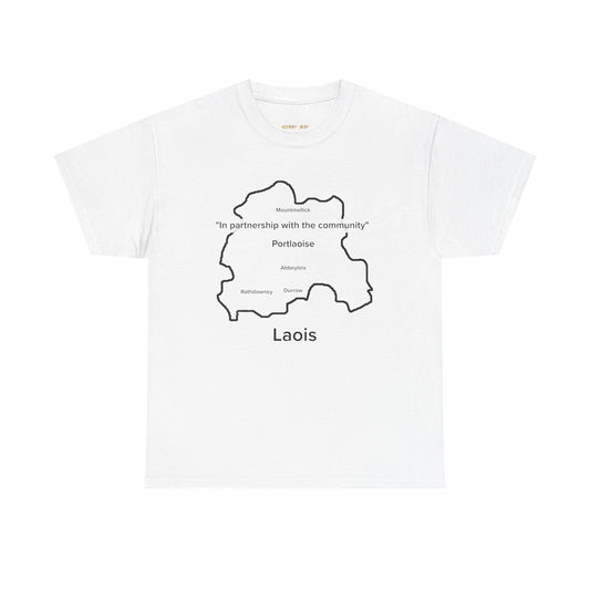 Laois Unisex Heavy Cotton Tee White Edition
