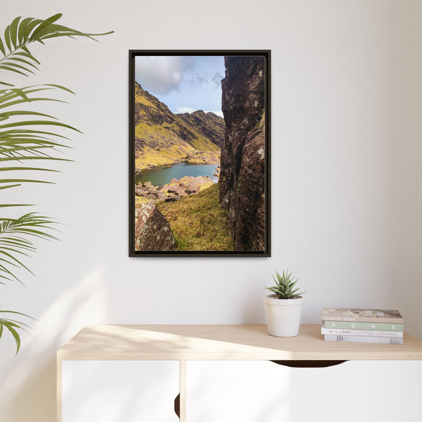 Mount Brandon Valley Matte Canvas, Framed (Multi-color)