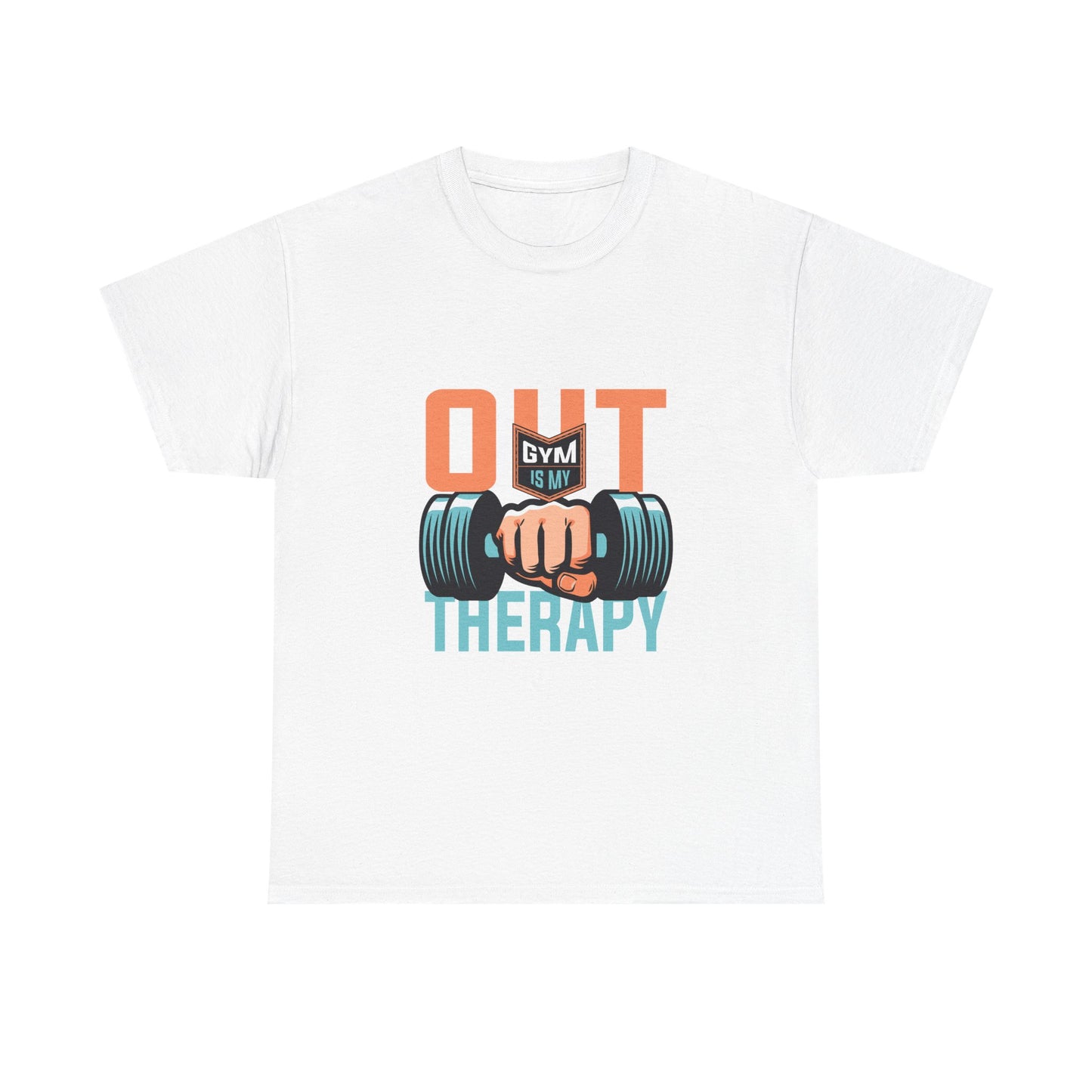 Working Out is My Therapy Unisex Heavy Cotton Tee - Fitness Motivational Shirt