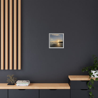 Sunset Matte Canvas, Framed (Multi-color)