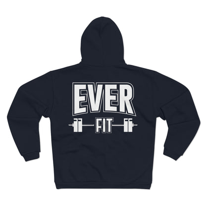 Unisex Hooded Zip Sweatshirt - Ever Fit Gym Wear, Perfect for Fitness Enthusiasts