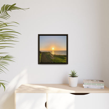 Sunset in Ballybunion 2 Matte Canvas, Framed (Multi-color)