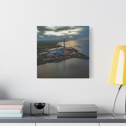 Tarbert Power Station Matte Canvas, Stretched, 1.25"