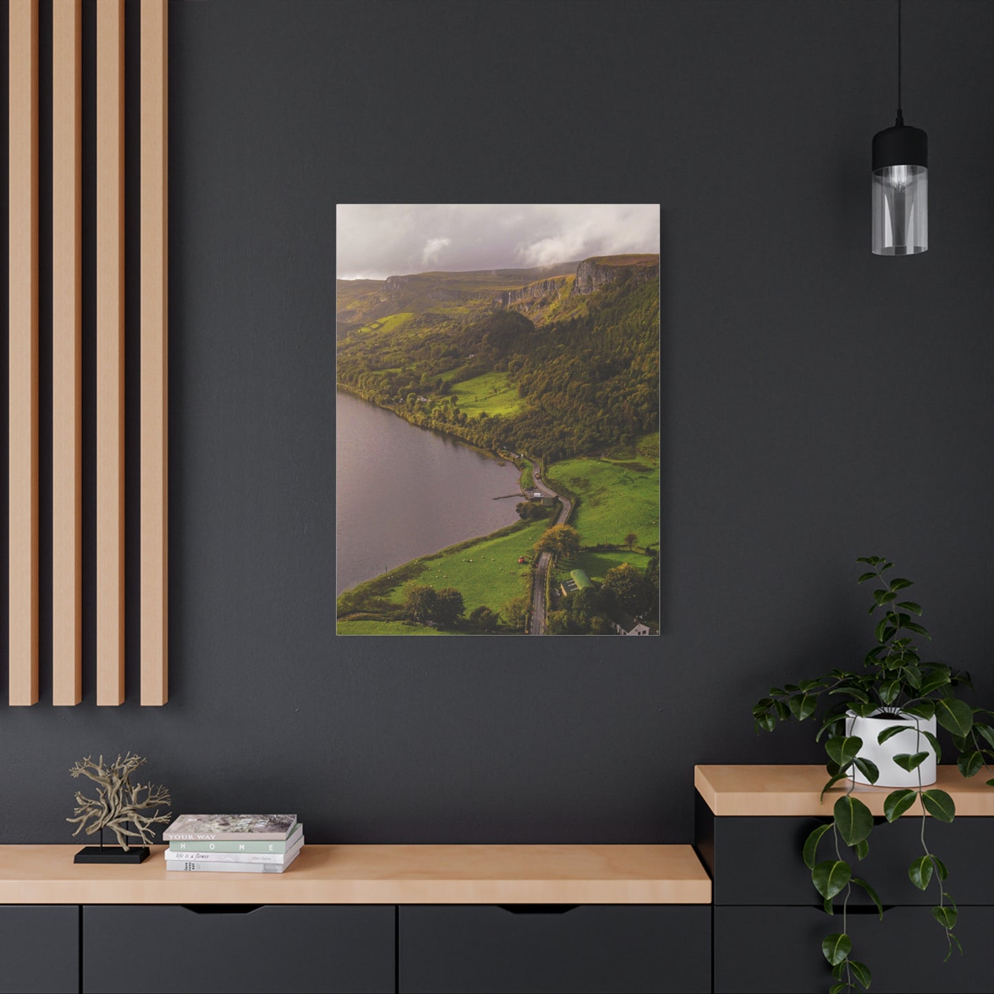 Sruth in Aghadh an Aird or The devil's Chimney Matte Canvas, Stretched, 1.25"