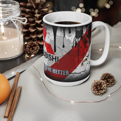 Mitsubishi-Inspired Ceramic Coffee Mug – 11oz & 15oz – Ideal for Car Enthusiasts