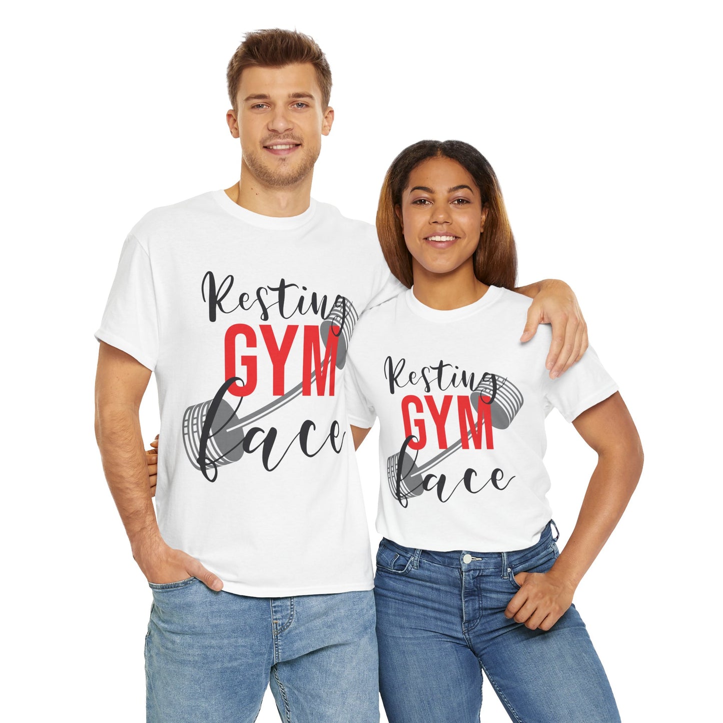 Resting Gym Face Unisex Heavy Cotton Tee - Lift with Humor