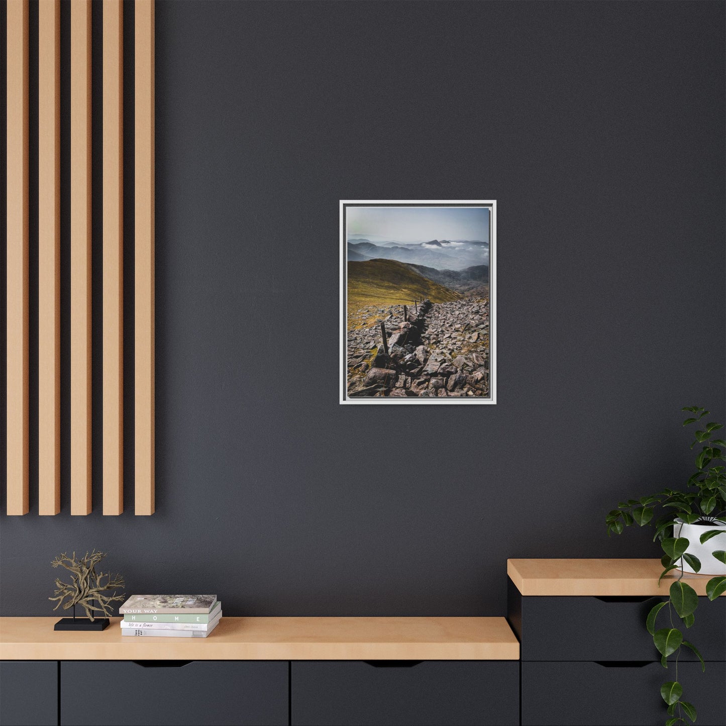 Wall Matte Canvas, Framed (Multi-color)