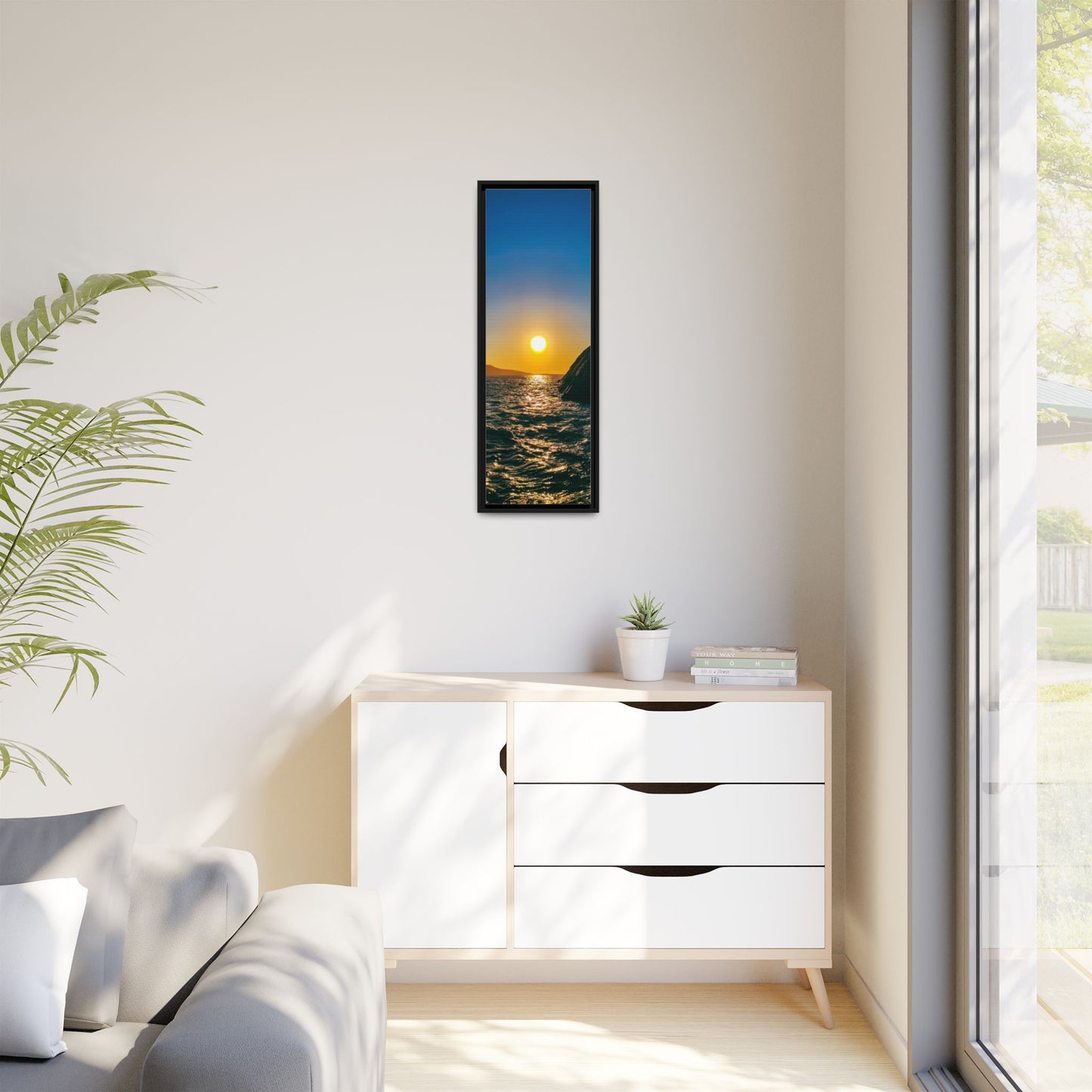 Dunquin Pier Sunset Matte Canvas, Framed (Multi-color)