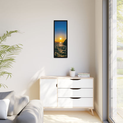 Dunquin Pier Sunset Matte Canvas, Framed (Multi-color)