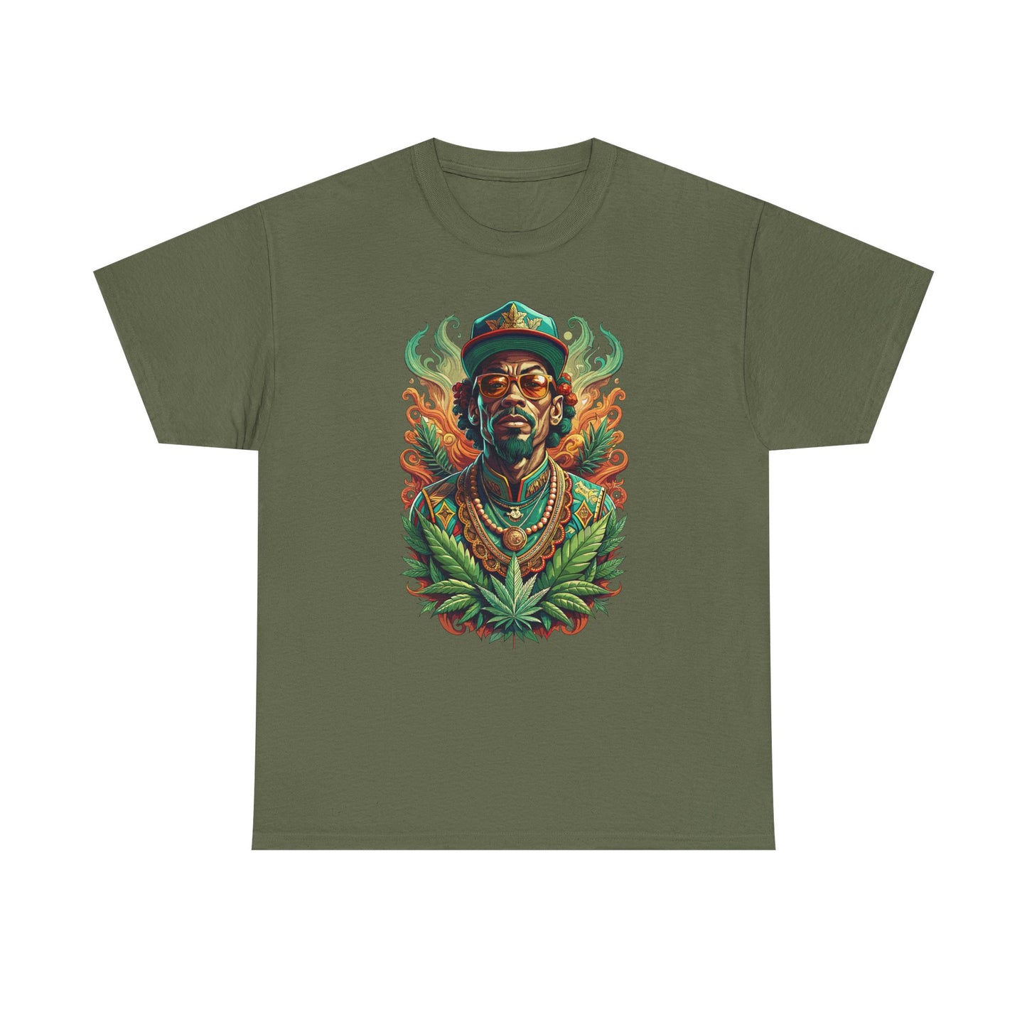 Reggae Lion Tee — Rasta Portrait Graphic T-Shirt