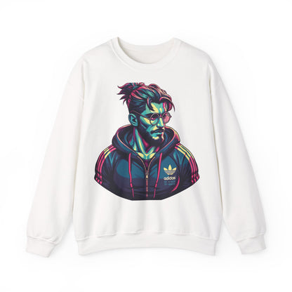 Retro Style Graphic Unisex Heavy Blend™ Crewneck Sweatshirt - Perfect for Casual Wear