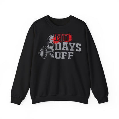 No Days Off Gym Crewneck Sweatshirt | Unisex Heavy Blend® | Fitness Motivation