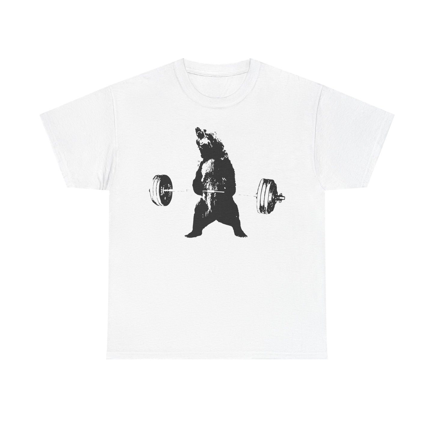 Bear Weightlifting Unisex Heavy Cotton Tee - Fitness Inspired Apparel