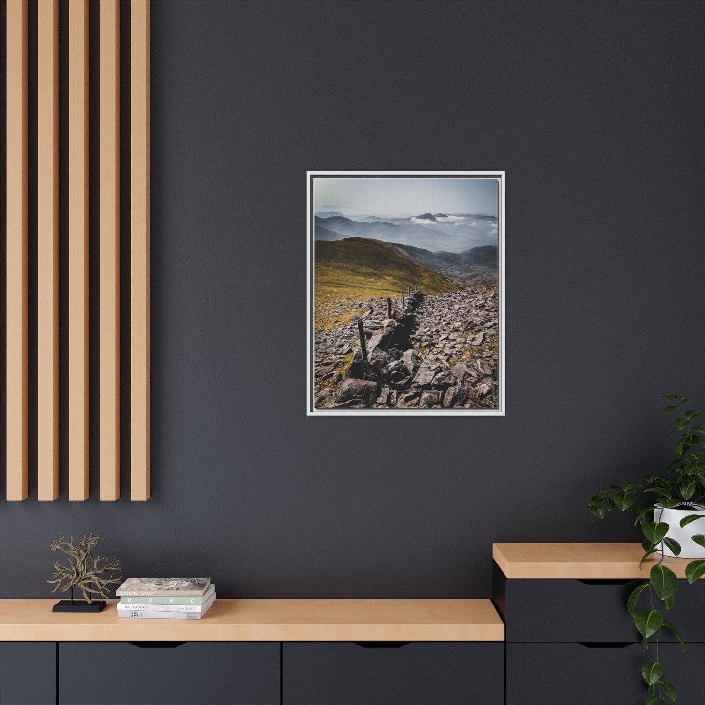 Wall Matte Canvas, Framed (Multi-color)