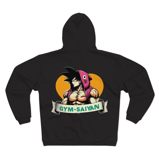 Gym Saiyan Goku Shark Muscle Unisex Hooded Zip Sweatshirt
