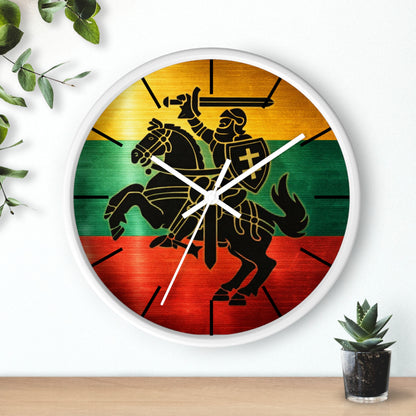 Lithuanian Vytis Wall Clock — Rasta Flag Knight Home Decor