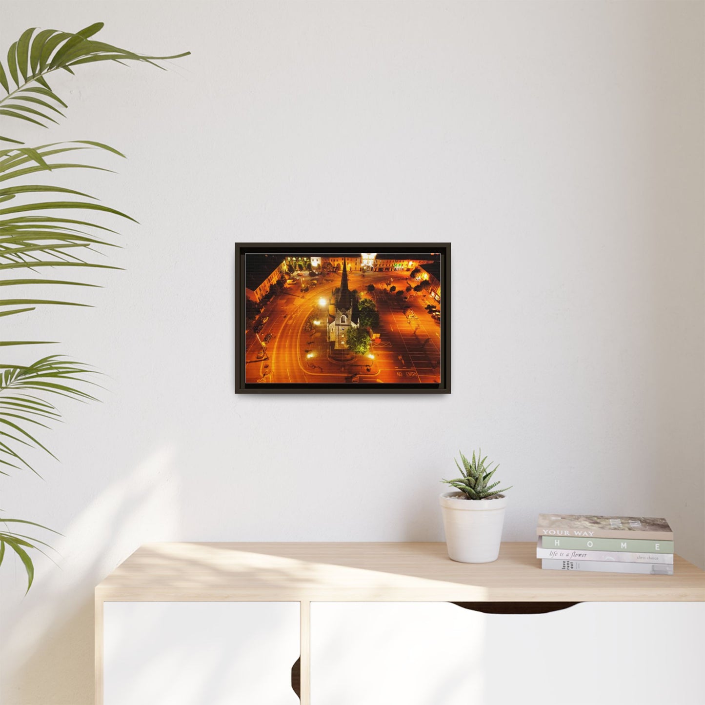 Listowel Church Matte Canvas, Framed (Multi-color)