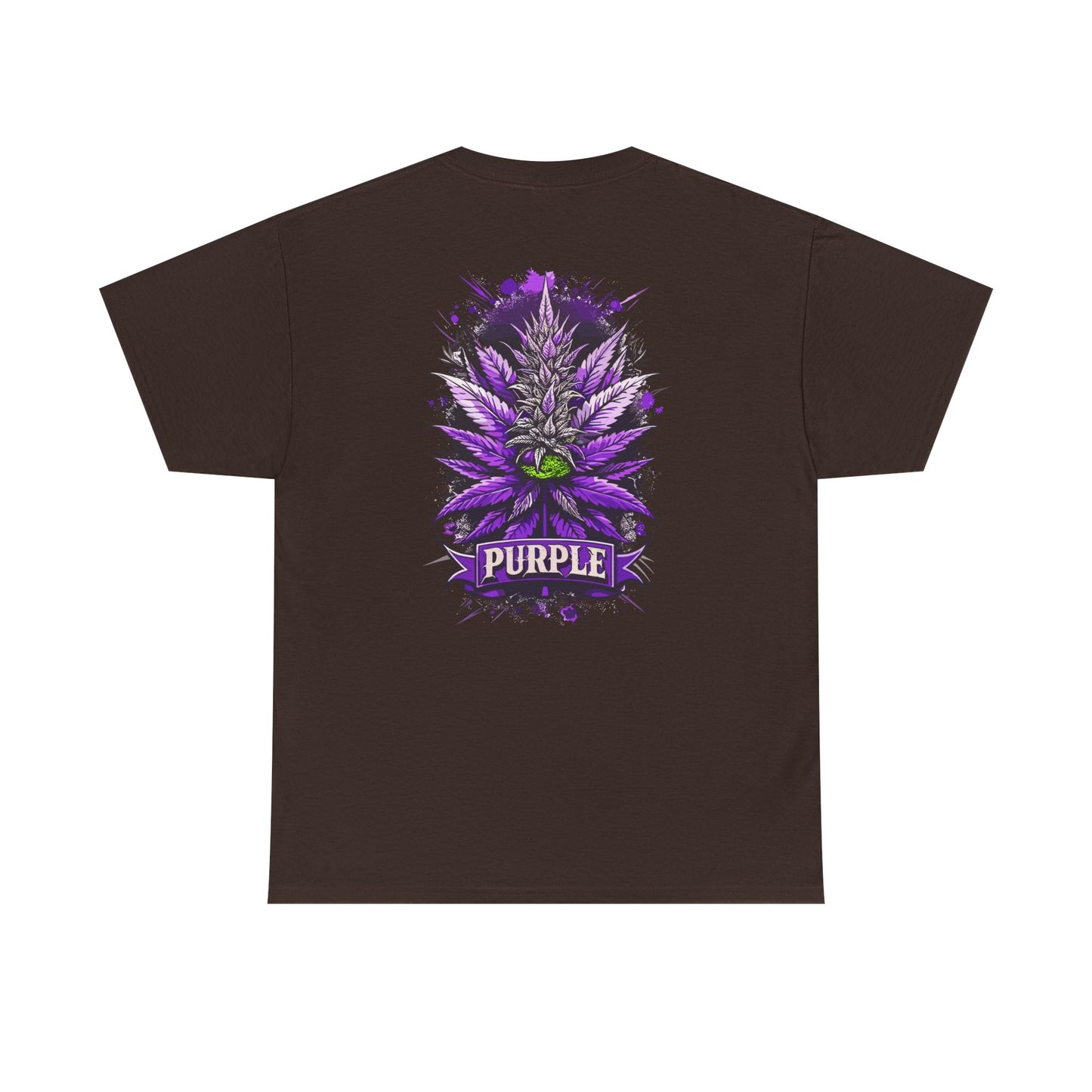 Purple Cannabis Bud T-Shirt — Bold Psychedelic Marijuana Graphic Tee
