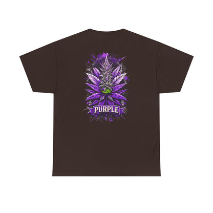 Purple Cannabis Bud T-Shirt — Bold Psychedelic Marijuana Graphic Tee