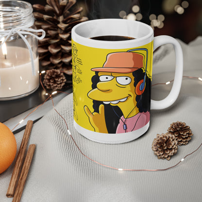 Cartoon-Inspired Ceramic Coffee Cup - Otto's Moods - Fun 11oz & 15oz Mugs